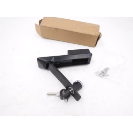 Fath Black Swing Lever Handle Lock w/ cylinder Black for Locker Enclosure