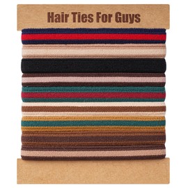 EasYoung Braided Mens Hair Ties For Men, For Buns Curly Thick Dense Hair Elastic Hair Ties For Guys, No damage No Crease Breakage, 9 Count (Pack of 1)