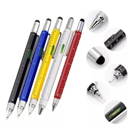 Veraly Pluma 6 En 1  Multifuncional Desarmador Regla Nivel 1pz