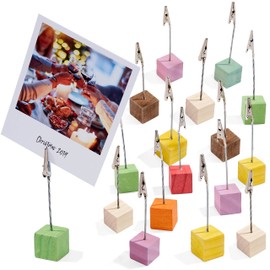 The Twiddlers Set of 18 Photo Holders - Place Card Holders for Christmas, Valentine's Day, Birthdays, Weddings & Parties