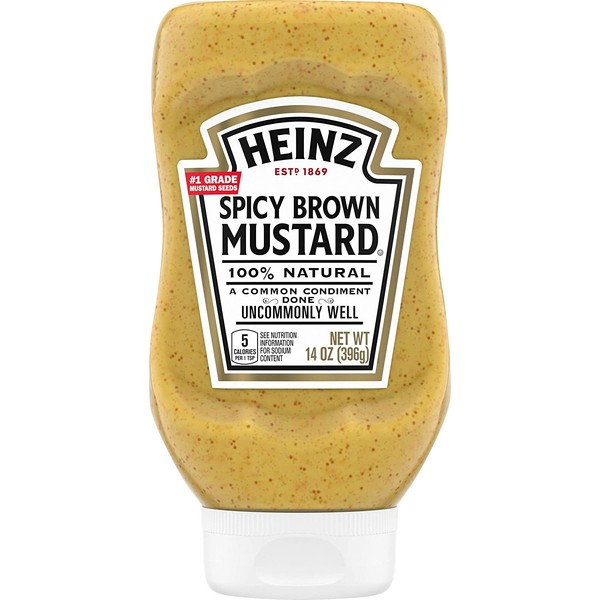 Heinz Spicy Brown Mustard, 14 oz