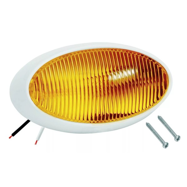 Bargman 30-79-004 Porch Light Lens For 79 Series Oval Amber