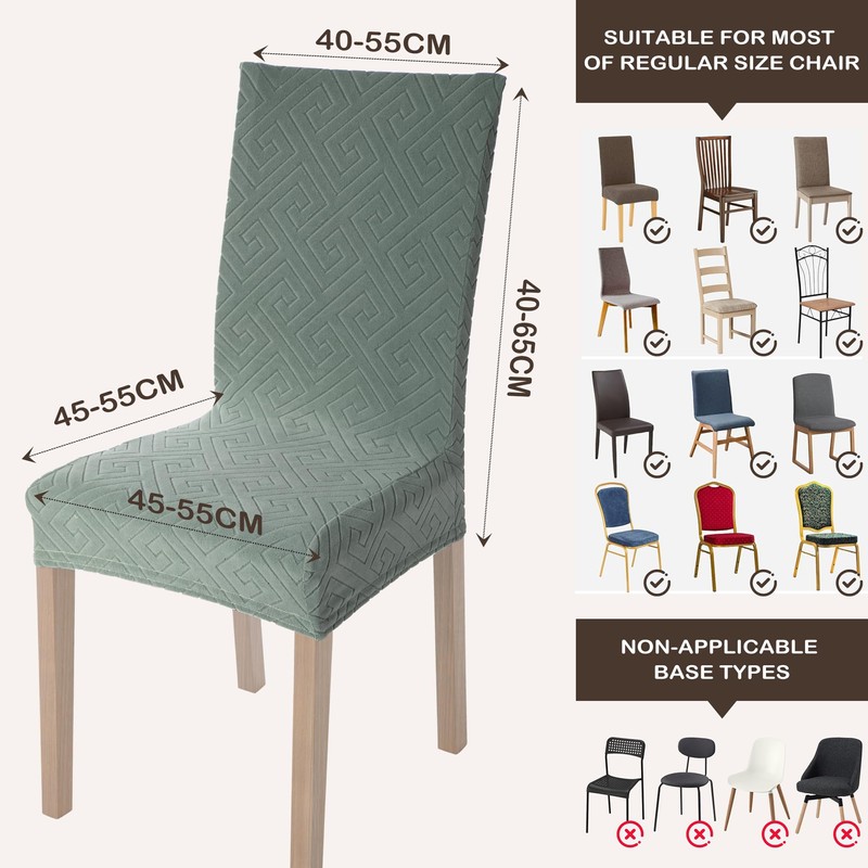 Viste tu hogar Pack of 2 Chair Covers Dining Room