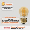paul russells Dimmable Filament Golf Ball LED Bulbs, Edison Screw,