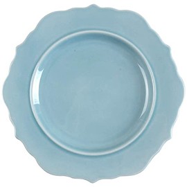 New Wellsbridge Semi Porcelain Dinner Plate Aqua