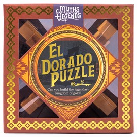 Professor Puzzle: El Dorado Puzzle - 3D Wooden Brainteaser, Rebuild The Legendary Kingdom of Gold, Block Configuration, Myths & Legends Collection
