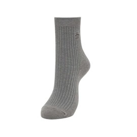 Munsing Wear MG5SSO00L Women's Socks, Classic, Regular Length, Penguin Embroidery, Antibacterial, Odor Resistant, Golf, GY01 (Light Gray), 22.0-24.0 cm
