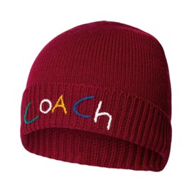 Coach Women's Embroidered with Beanie Box Set, Berry