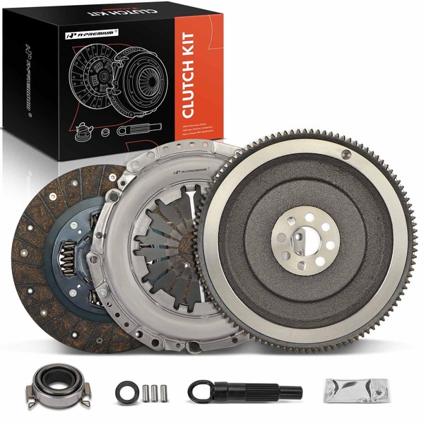 A-Premium Transmission Clutch Kit with Flywheel Compatible with Toyota Corolla 1998-2008, Matrix 2003-2008, MR2 Spyder, Celica 2000-2005 & Chevrolet Prizm 1998-2002, 1.8L
