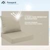 Favoyard Outdoor Seat Cushion Set 22 x 24 Inch Waterproof