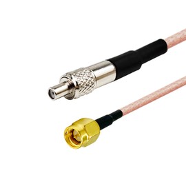 POBADY 2PCS SMA Male to TS9 Female Cable 15CM/6In RG316 50 Ohm 4G LTE Antenna Extension Cable for MiFi Mobile WLAN Router USB Modem WiFi