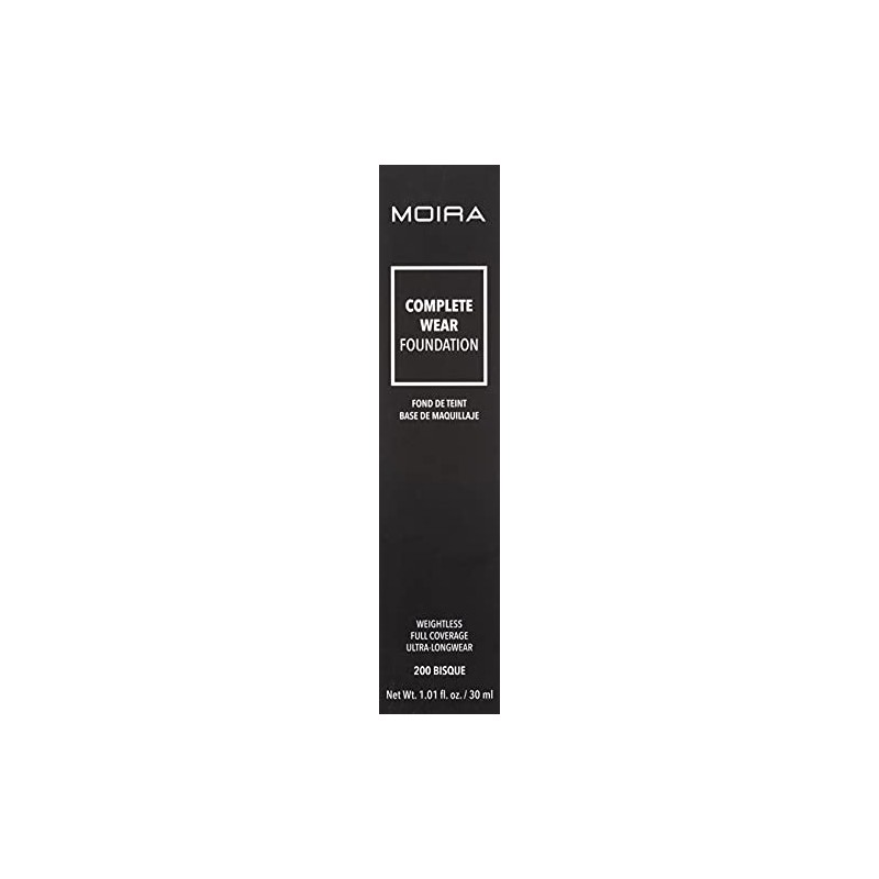 Bases de maquillaje Moira Complete Wear Foundations (CWF200)
