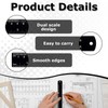 2 Pack 6 Inch Ruler,Metal Ruler,Mm,Metric,Small,Small Metal,Rulers,Millimeter Laser Engraved, for