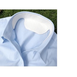 Disposable Collar Protector Sweat Pads - White Collar Grime, 40 Pack COSCOD Self-Adhesive Neck Liner Pads Feel Fresh & Dry All Day, Invisible Protection Hats Liner Caps Against Collar Sweat & Stains