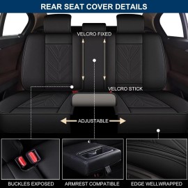 MIT Full Set Seat Covers For Hyundai Tucson 2010-2025 PU Leather Waterproof 5 Seats