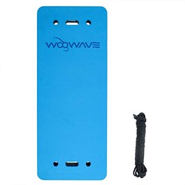 WOOWAVE Flat Fender Prevent Scratches for Yacht Motorboat Boat Bumper, 3 Layer EVA Boat Fender with Rope (24inch, Blue)