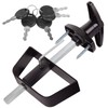 Shed Door Latch T-Handle Lock Kit with 5 Keys,BTEOBFY 5-1/2"