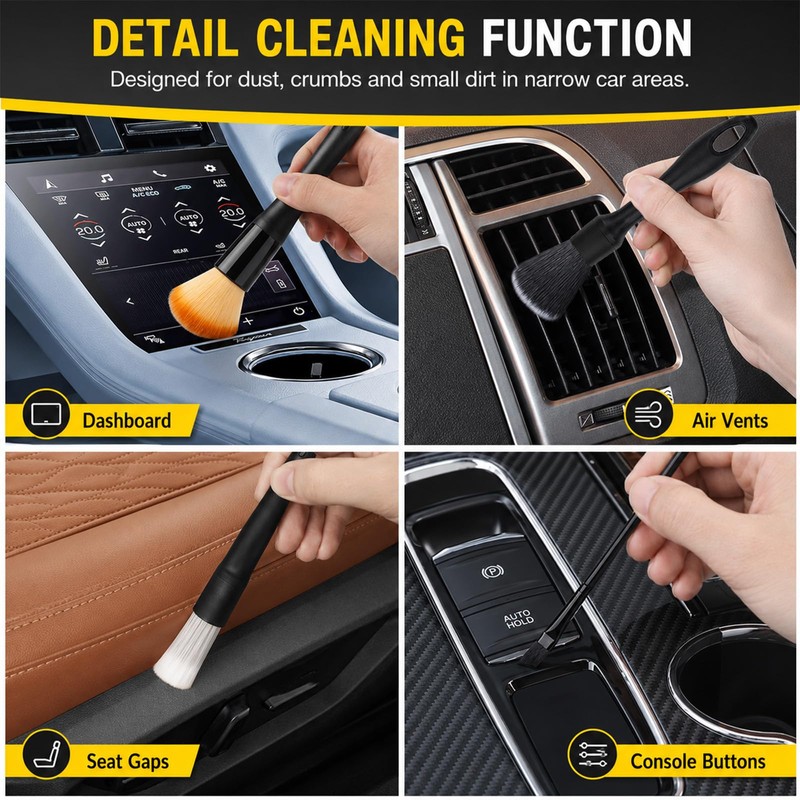 21PCS Car Detailing Kit, Car Cleaning Brush And Detailing Brushes