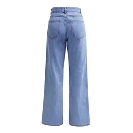 Womens Jeans Boyfriend Cargo Wide Leg Bootcut Pants Straight Leg Denim Pants High Waisted Pants (US, Alpha, Large, Plus, Petite, Light Blue)