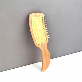 Natural Wood Square Cushion Brush Big Wood Pad Square Natural Dyed Handle Yoga 1 Cushion Brush / 자연목 사각 쿠션 브러쉬 Big 우드 패드 네모 천연 염색 핸들 요가 1 쿠션브러쉬
