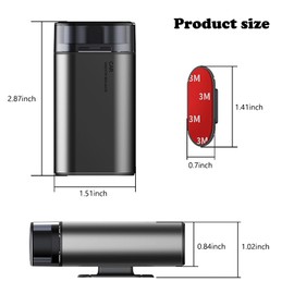 NGHEY Emergency Survival Car Escape Safety Hammer Car Window Breaker Double Hammer Head Pointed Tungsten Steel Safety Belt Cutting (Black)