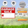 Remiawy Garage Sale Signs, 3 Pcs Yard Signs with Metal