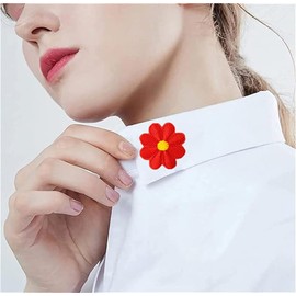 11 Pieces Mixed Color Daisy Flower Embroidery Applique Patches Small Flower Iron On Sewing Floral Repair Patch DIY Clothing Accessory for Women Girls’ Clothes Pants Hats Jeans Decor