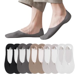 TSGarden Men's Socks, Set of 5, Foot Cover, Ankle Pumps, Socks, No Slip Off, Seamless, Cool Material, Cool, No Stuffy, Deodorizing, Breathable, Sweat Absorbent, Quick Drying, Anti-Slip, Deep Shoes