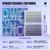 Pawotence Lash Extension Kit DIY 280pcs Individual Lash Clusters Kit