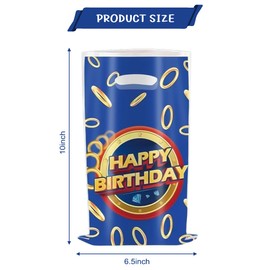 SHONHONG 30pcs Blue Hedgehog Party Gift Bags,Hedgehog Birthday Themed Party Decoration Supplies