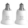 ORALUCE E12 to E26 Adapter, Candelabra to Medium/Standard Base, Light