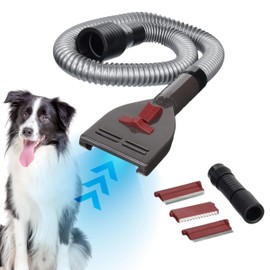 Penn-Plax VacGroom Pet Grooming and Shedding Vacuum Attachment Kit – Great for Dogs, Cats, and Your Furniture! Works With Almost All Vacuum Brands