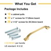 BEROSSA 10 Pack Brushed Gold Cabinet Pulls 3-3/4 Inch Gold