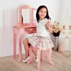 Teamson Kids Pretend Play Kids Vanity, Table & Chair Vanity