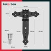 KOTARBAU Set of 2 Cross Hinges Black 150 mm Shutter
