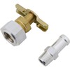 Aluminum Radiator Weld-On Inlet/Outlet Neck Kit w/Petcock