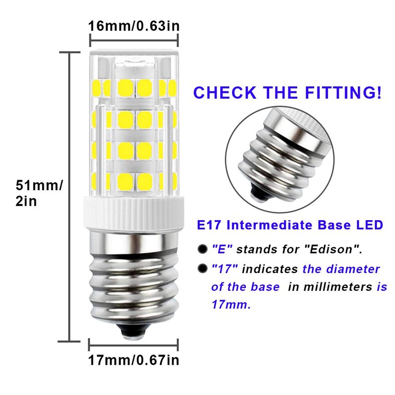 SumVibe E17 LED Bulb, Stovetop Light, Appliance Bulb Under Microwave