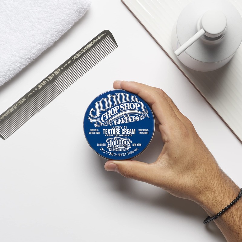 Johnny's Chop Shop Men's Hair Texturising Cream Firm Hold, Lightweight,