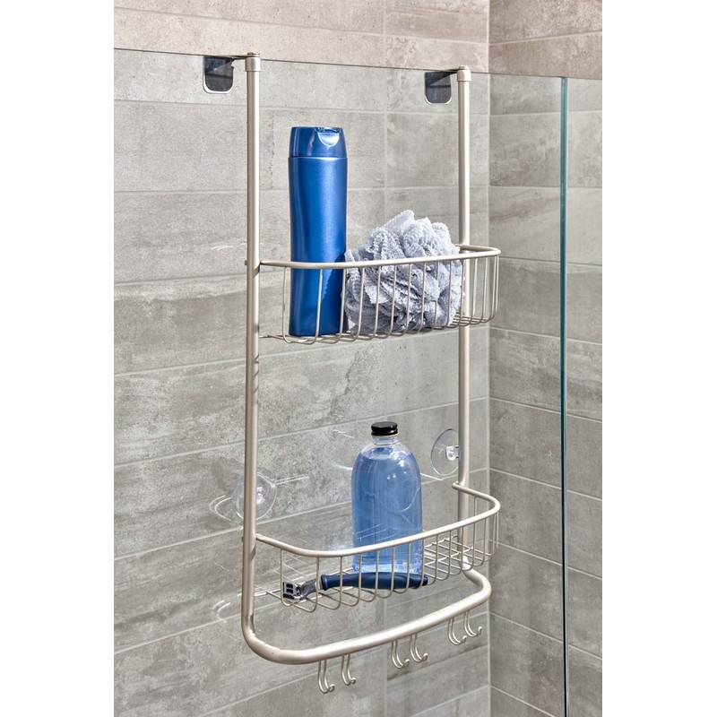 iDesign Forma Bathroom Over The Door Shower Caddy with Storage