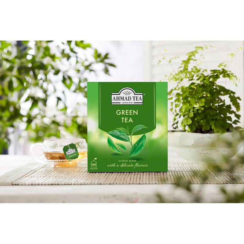 Ahmad Tea Green Tea, Green Tea Teabags 100 ct -