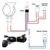 RZR Horn Kit UTV Horn with Button Rocker Switch LED
