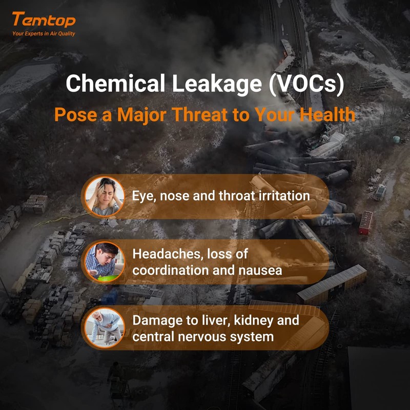 Temtop M10 Luftqualitätsmessgeräte, messen für PM2.5 HCHO AQI, Raumluftqualitätdetektor, Luftqualität