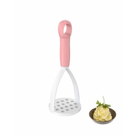 Nylon Potato Masher Baby Supplement Silicone Ricer Press Blender Crusher with Non-Stick Handle Nonstick Potato Ricer for Mashing Root Vegetables, Avocadoes, Apples, and Nuts,