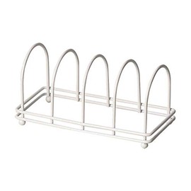 Pearl Metal HB-4448 Dish Stand, White, 8.1 inches (20.5 cm), Blank Kitchen
