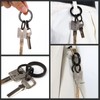 Titanium Keychain Clip with Key Rings, Titanium Quick Release Keychain