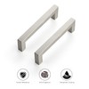 Ravinte 12 Pack 4-1/2 Inch Kitchen Square Cabinet Handles Satin