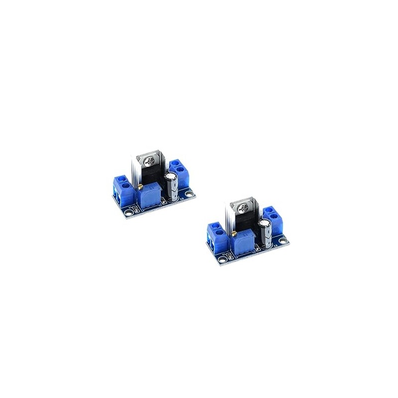 TECNOULAB 2pcs LM317 Adjustable Linear Regulator Down Switch DC DC