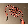 IV Horse Hi Viz Lead Rope with Reflective 6' (Black/Flo
