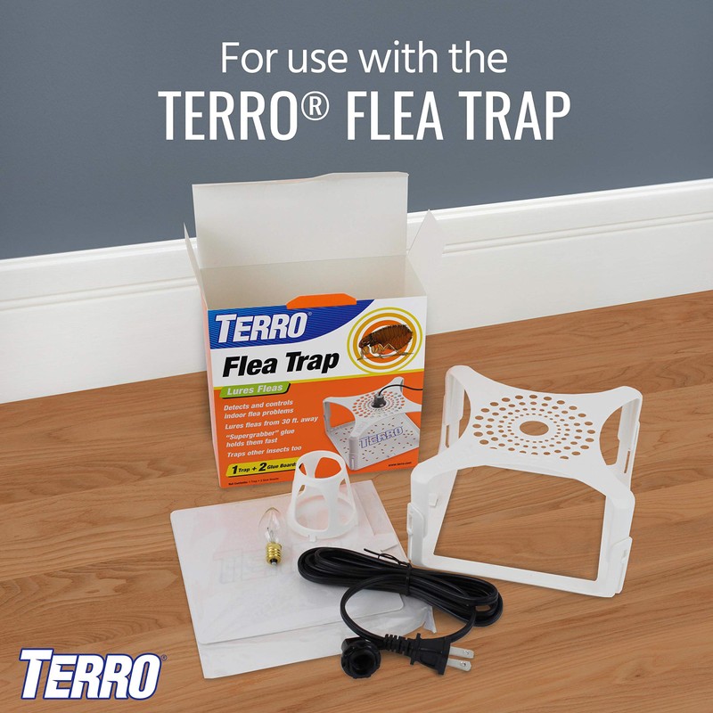 TERRO T231 Flea Trap Refills - Replacement Flea Trap Glue