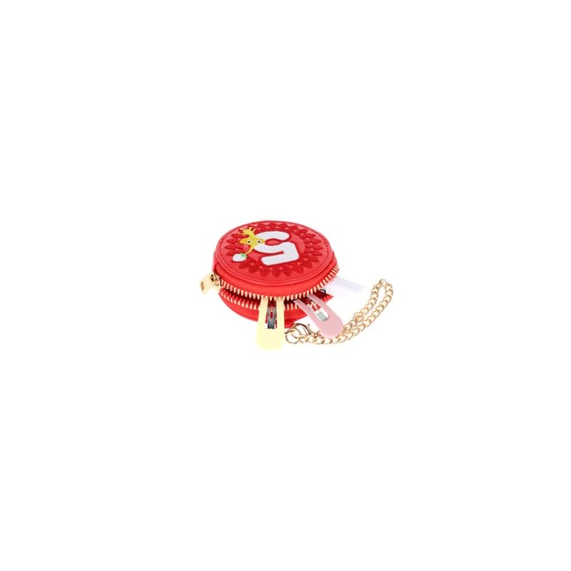 Pikmin Charm Synthetic Leather Round Mini Pouch Trinket Box with